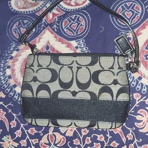 Black coach wristlet